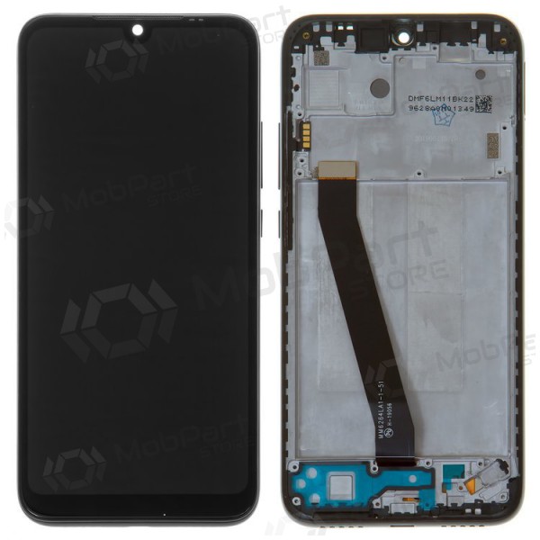 Xiaomi Redmi 7 skärm (svart) (med ram) (service pack) (original)