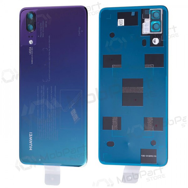 Huawei P20 baksida / batterilucka (Twilight) (begagnad grade B, original)