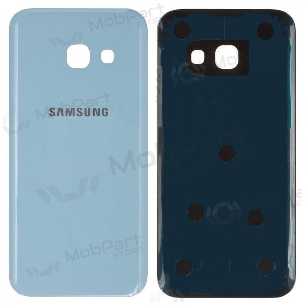 Samsung A320 Galaxy A3 2017 baksida / batterilucka ljusblå (blue mist) (begagnad grade C, original)
