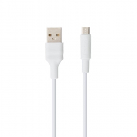 USB kabel Borofone BX1 microUSB 1.0m (vit)