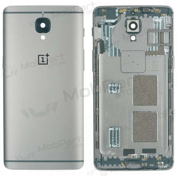 OnePlus 3 / 3T baksida / batterilucka (silver) (begagnad grade C, original)