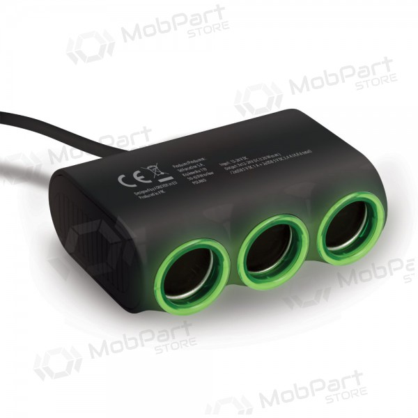 Billaddare - šakotuvas Forever CSS-05 3 in 1 4xUSB och 3x12V