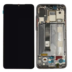 Xiaomi Mi 9 skärm (svart) (med ram) (service pack) (original)