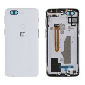 OnePlus 5T baksida / batterilucka (vit) (begagnad grade B, original)
