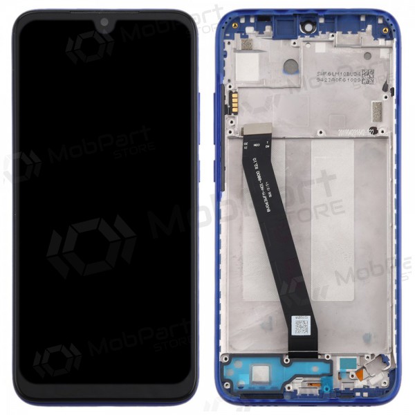 Xiaomi Redmi 7 skärm (blå) (med ram) (service pack) (original)