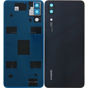 Huawei P20 baksida / batterilucka (svart) (begagnad grade C, original)
