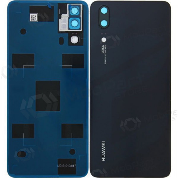 Huawei P20 baksida / batterilucka (svart) (begagnad grade C, original)