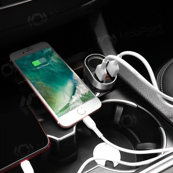 Laddare automobilinis Hoco Z29 x 2 USB (3.1A) (svart)