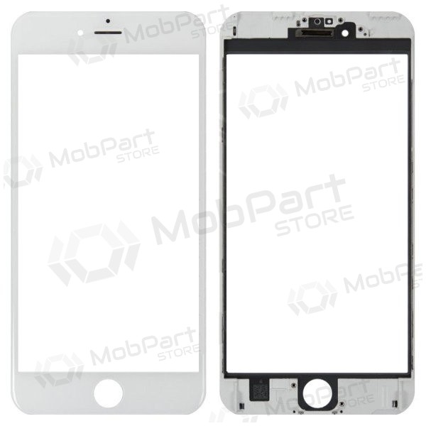 Apple iPhone 6 Plus Skärmglass med ram (vit) (for screen refurbishing) - Premium Apple iPhone 6 Plus Skärmglass med ram (vit) (for screen refurbishing) - Premium