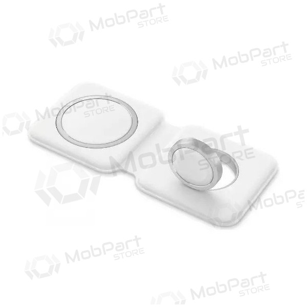 Laddare trådlös 2in1 Smart Phone, Watch MagSafe 10W (vit)