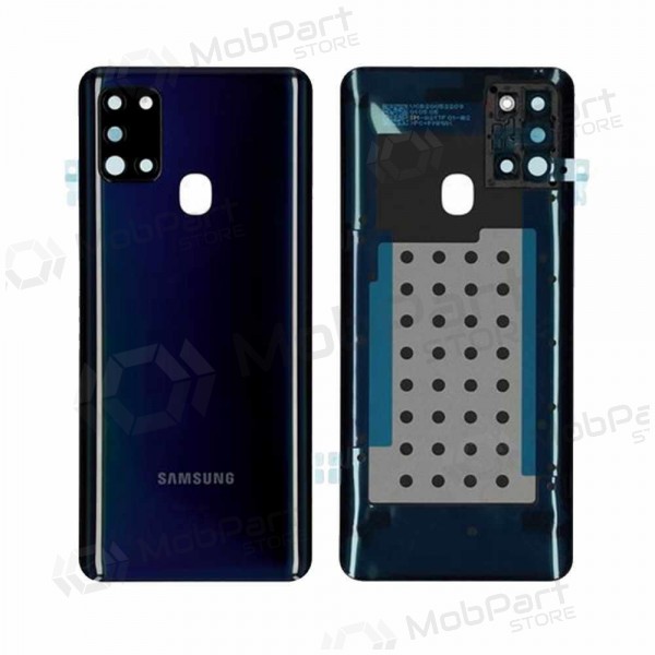 Samsung A217 Galaxy A21s 2020 baksida / batterilucka (svart) (begagnad grade B, original)