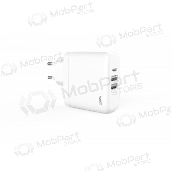 Laddare BeHello USB-C 45W PD + 2 USB (vit)