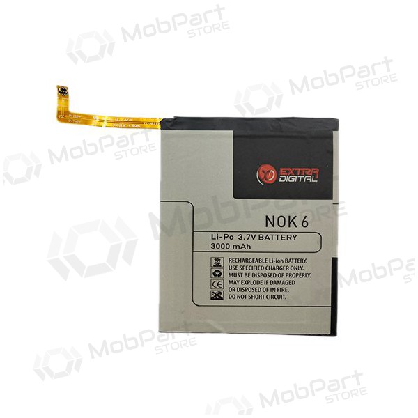 Nokia 6 batteri / ackumulator (3000mAh)