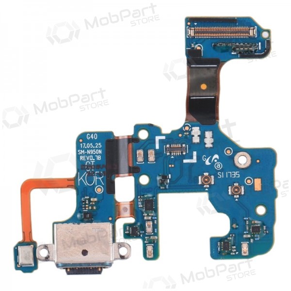 Samsung N950F Galaxy Note 8 laddarkontakt och mikrofon med flex (begagnad Grade A, original) Samsung N950F Galaxy Note 8 laddarkontakt och mikrofon med flex (begagnad Grade A, original)