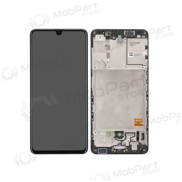 Samsung A415 Galaxy A41 2020 skärm (svart) (med ram) (service pack) (original)