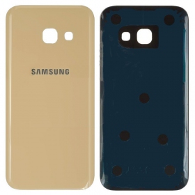 Samsung A320 Galaxy A3 2017 baksida / batterilucka (guld) (begagnad grade B, original)