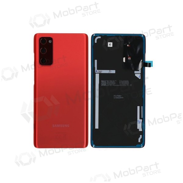 Samsung G780 / G781 Galaxy S20 FE 4G / 5G baksida / batterilucka (Cloud Red) (begagnad grade C, original)