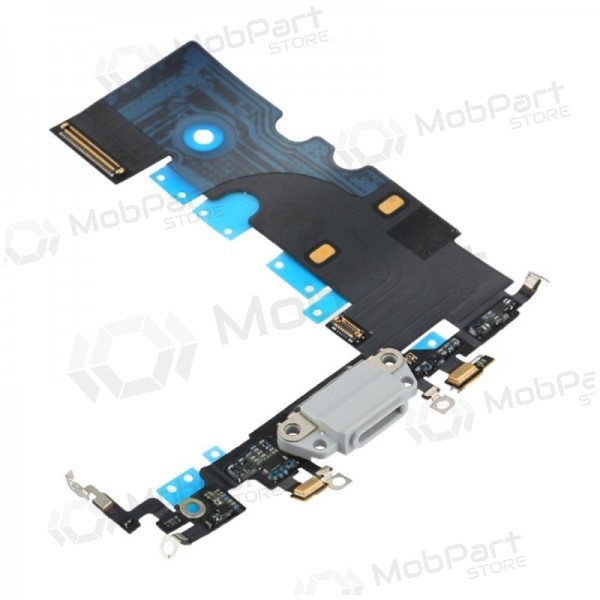 Apple iPhone 8 / SE 2020 laddarkontakt och mikrofon med flex vit (šviesiai grå) Apple iPhone 8 / SE 2020 laddarkontakt och mikrofon med flex vit (šviesiai grå)