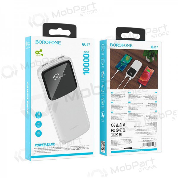 Powerbank Power Bank Borofone BJ17 2xUSB 10000mAh vit