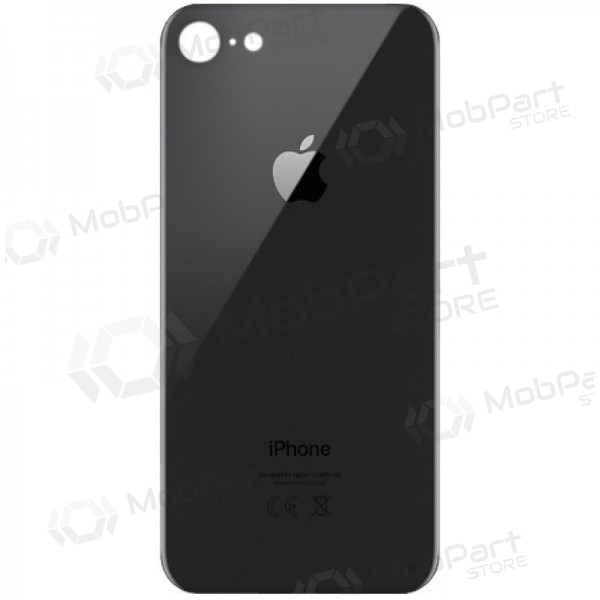 Apple iPhone 8 baksida / batterilucka grå (space grey) (bigger hole for camera)