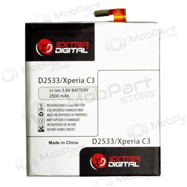 Sony Xperia C3 (D2533, LIS1546ERPC) batteri / ackumulator (2500mAh)
