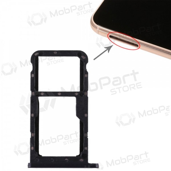 Huawei P20 Lite SIM korthållare (svart)