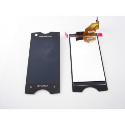 Sony Xperia Ray ST18 skärm (med ram) (svart) - Premium