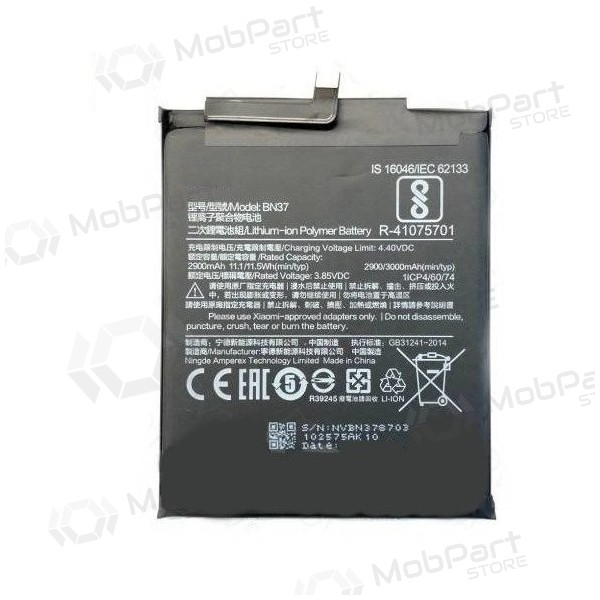 Xiaomi Redmi 6 / 6A (BN37) batteri / ackumulator (3000mAh)