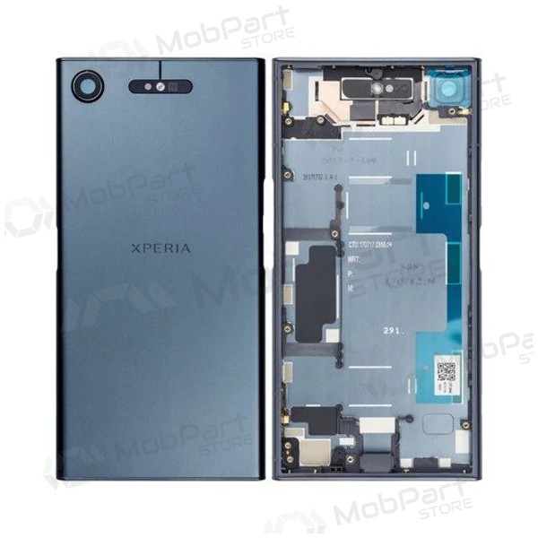 Sony G8341 Xperia XZ1 baksida / batterilucka (blå) (begagnad grade C, original)