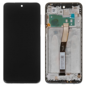 Xiaomi Redmi Note 9 Pro skärm (svart) (med ram) (service pack) (original)