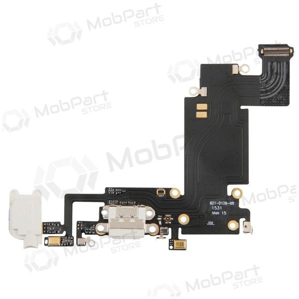 Apple iPhone 6S Plus laddarkontakt och mikrofon med flex (vit) Apple iPhone 6S Plus laddarkontakt och mikrofon med flex (vit)