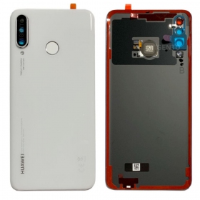 Huawei P30 Lite / P30 Lite New Edition 2020 48MP baksida / batterilucka (Pearl White) (service pack) (original)