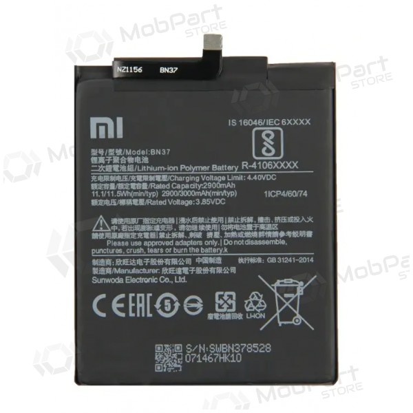 Xiaomi Redmi 6 / 6A (BN37) batteri / ackumulator (3000mAh) (service pack) (original)