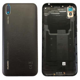 Huawei Y5 2019 baksida / batterilucka (svart) (Midnight Black) (begagnad grade B, original)