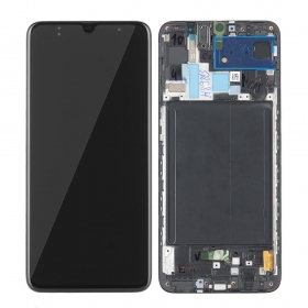 Samsung A705 Galaxy A70 2019 skärm (svart) (service pack) (original)