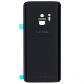 Samsung G960F Galaxy S9 baksida / batterilucka svart (Midnight Black) (begagnad grade A, original)
