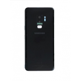 Samsung G965F Galaxy S9 Plus baksida / batterilucka svart (Midnight Black) (begagnad grade C, original)