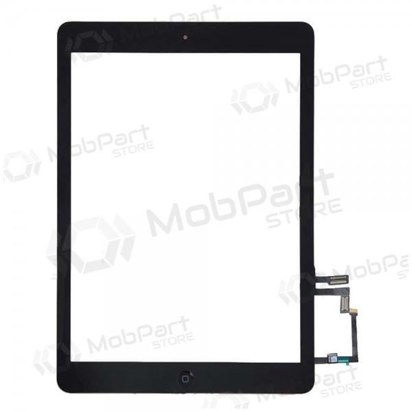 Apple iPad Air pekskärm med HOME-knapp och hållare (svart)
