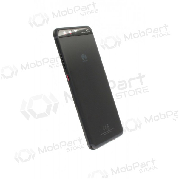 Huawei P10 Plus baksida / batterilucka (svart) (begagnad grade B, original)