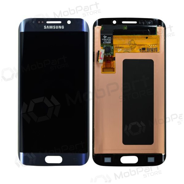 Samsung G925F Galaxy S6 Edge skärm (svart) (service pack) (original)