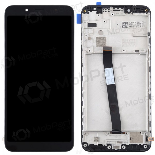 Xiaomi Redmi 7A skärm (svart) (med ram) Xiaomi Redmi 7A skärm (svart) (med ram)