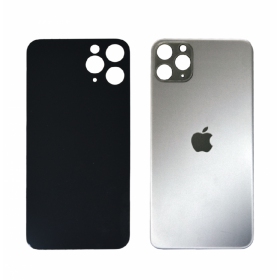 Apple iPhone 11 Pro Max baksida / batterilucka (silver) (bigger hole for camera)
