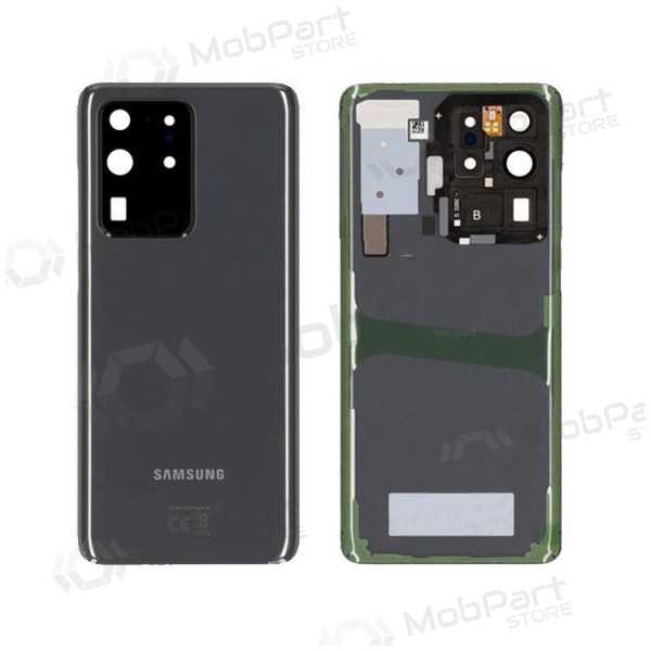 Samsung G988 Galaxy S20 Ultra baksida / batterilucka grå (Cosmic Grey) (begagnad grade A, original)