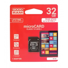Minneskort GOODRAM MicroSD 32GB (class 10) + SD adapter