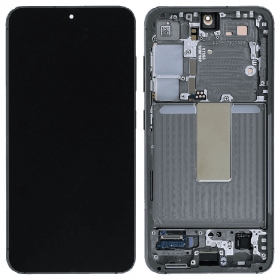 Samsung Galaxy S23 skärm (grön) (med ram) (original)
