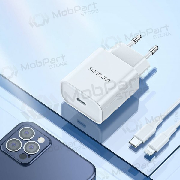 Laddare Dux Ducis C50 PD 20W Quick Charge (vit)