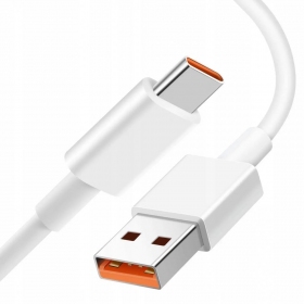 USB kabel Xiaomi USB-A to USB-C 6A 1.0m vit