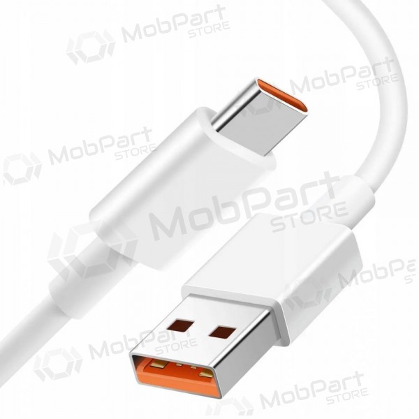 USB kabel Xiaomi USB-A to USB-C 6A 1.0m vit