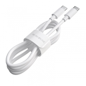 USB kabel Borofone BX44 Type-C - Type-C 100W 2.0m (vit)