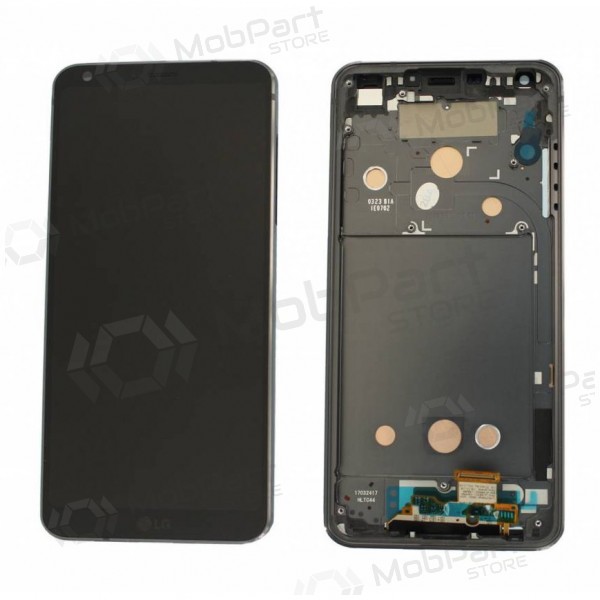 LG H870 G6 skärm (svart) (med ram) (service pack) (original)